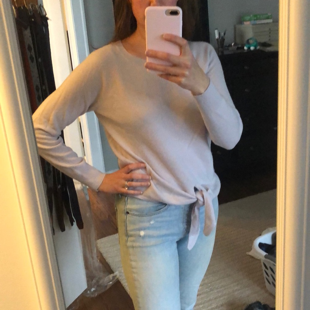 a.M lavender cashmere sweater